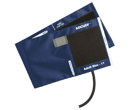 Cuff & Bladder 1 Tube Blood Pressure Cuff Adcuff™ Adult Arm Medium Cuff 23 - 40 cm Nylon Cuff Navy Blue Latex-Free by American Diagnostic Corporation  ID 845-11AN-1